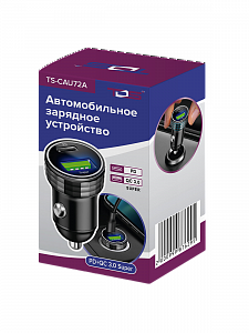 TDS TS-CAU72A ЗУ авто USB (QC3.0 Super + PD20W,4000mA)